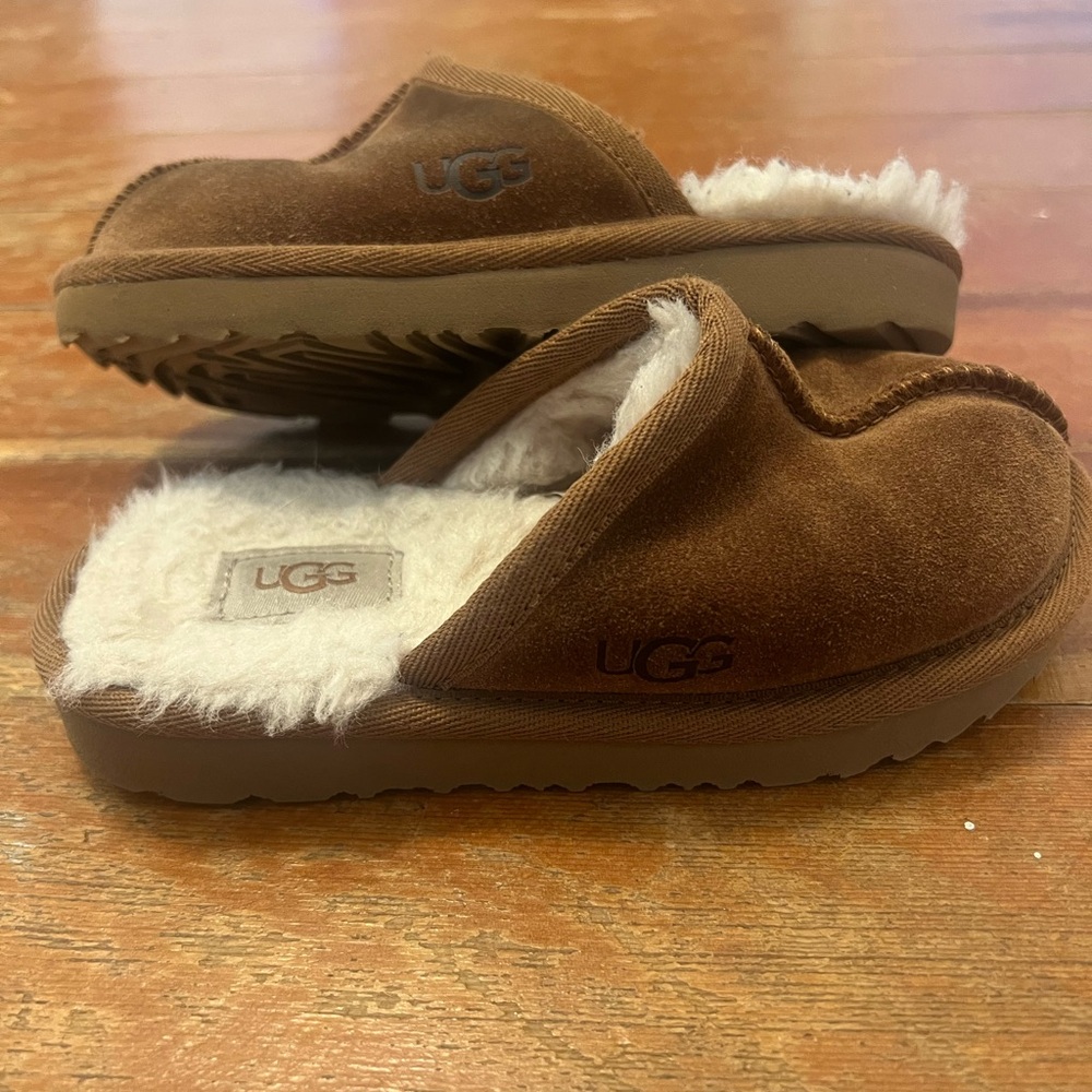 UGG Chestnut Suede Slippers